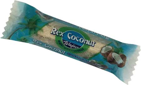REX COCONUT WHITE COCOLIN COATED WAFERS