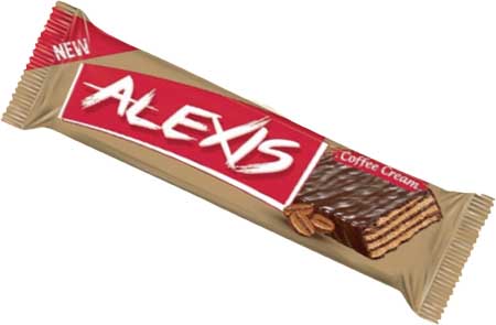 ALEXIS COCOLIN COATED WAFERS WITH COFFEE FLAVOUR