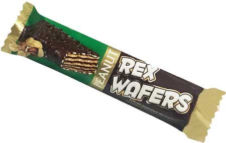 REX WAFERS COCOLIN COATED WAFERS WITH PENAUT